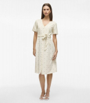 Vila naiste kleit 14105080*01, naturaalvalge/must