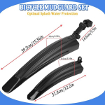 Porilauad maastikurattale, reguleeritav universaalne jalgratta porilaudade komplekt, esi- / tagajalgratta porilaud, rattakaitse jalgrattale, porilapatsid mtb linnarattale, 51&ndash;69 cm rattad