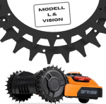 Roostevabast terasest naelu robotniidukitele Worx L/vision