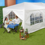 Relaxdays k&uuml;lgseinad lehtlale, 6 tk komplekt, 2 x 3 m, veekindel, aken ja uks, pe, k&uuml;lgseinad velcro kinnitusega, valge, 1 tk