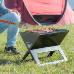 Innovagoods&reg; kokkupandav kaasaskantav s&ouml;egrill foldyq, traditsiooniline ja tervislik toiduvalmistamine, valmistatud terasmaterjalist, ideaalne koju ja aeda