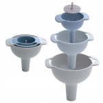 S&otilde;elaga lehtrid, komplekt vedelike kurnamiseks ja valamiseks, k&ouml;&ouml;gilehtrite komplekt x3