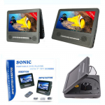 Dvd 2 monitori peatugedel usb sd kott sisseehitatud aku
