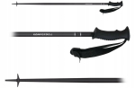 Komperdell Pure Carv Alpine suusakepid, mustad, 135 cm