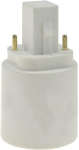 Lambipesa adapter g24 kuni e27 plastik g24 universaalne d1, d2, d3 kuni e27 led pirn kuni 25 w plastikust pesa lambi adapter lambipesa led lampidele, pirnidele, energias&auml;&auml;stlikele pirnidele