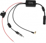 Hylzo antenniv&otilde;imendi auto dab + am fm signaaliv&otilde;imendi splitter koos aktiivantenniga autoraadio uuendamiseks pistikraadio adapter autoraadio vastuv&otilde;tja antenni adapter splitter vastuv&otilde;tja