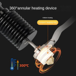 Nishzhu Chc-v6 Hotend 24v 50w prindipea keraamiline k&uuml;ttekeha s&uuml;damik Voron 2.4 Prusa ekstruuderi 3d-printeri tarvikutele