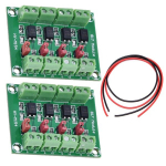 Youmile 2 tk Pc817 4 kanaliga optronisolaatori isolatsiooniplaat pingemuundur 3.6-30v draiveri fotoelektriline isoleeritud moodul 24awg kaabliga