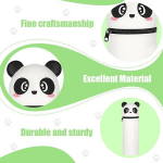 Dezp kawaii pinal 2-in-1 pehmest silikoonist pinal 18.5 x 6.5 cm, multifunktsionaalne loomateemaline pliiatsihoidja lukuga v&auml;rvilistele pliiatsitele, markeritele, pinal legami pliiatsitele, panda, m, pinal