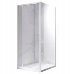 Hydrosan ruudukujuline du&scaron;ikabiin Kz04b valge 80x80 cm 6 mm