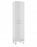 Seisev vannitoa pjedestaal 170x40cm, 4 riiulit Valge Cassandra