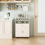 K&ouml;&ouml;gik&auml;ru kapp mobiilne kaasaegne must ratastel riiulil