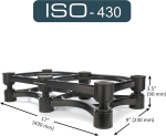 Isoacoustics Iso-stand seeria k&otilde;larite isolatsioonialused k&otilde;rguse ja kalde reguleerimisega (iso-430 (43 x 23 cm))