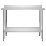 k&ouml;&ouml;gi t&ouml;&ouml;laud pritsmekaitsmega, 120x60x93 cm, roostevaba teras CFE82113