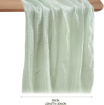 1 roheline laudlina, pikk laudlina, lauakaunistus, juustulaudlina, pehme kangast laudlina pulmadeks, s&uuml;nnip&auml;evaks, peokaunistuseks