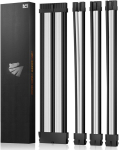 Toiteallikas Asiahorse Psu kaabli pikendus, Pc sleevede kaablikomplekt Gpu/cpu jaoks, 16awg toitekaabli pikendused kaablikammidega, 24pin/(6+2) Pin/(4+4) Pin kaablihaldus, 30 cm, must + valge