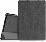 Fintie &uuml;mbris Samsung Galaxy Tab A 9.7 tolli T550n / T555n tahvelarvutile - &uuml;li&otilde;huke, kerge, statiiviga Slimshell kaitse&uuml;mbris automaatse une/&auml;rkveloleku funktsiooniga, tumehall kangas