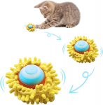 Kassi m&auml;nguasi elektriline kassi pall led-valgustiga, 360&deg; automaatne veerev kassi pall, laetav intelligentne interaktiivne m&auml;ngupall lemmikloomadele, l&otilde;bus kassi m&auml;nguasi