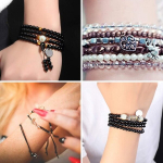 Joyzan nailonn&ouml;&ouml;r, must niit, dekoratiivne nailonn&ouml;&ouml;r Hiina s&otilde;lmede jaoks, elastne riba k&auml;ev&otilde;rude, kaelakeede, ehete valmistamiseks, kaelakee k&auml;ev&otilde;ru, makramee n&ouml;&ouml;r Diy k&auml;sit&ouml;&ouml;projektide jaoks, 100 m x 0,8 mm