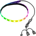 Tangxi 15,7-tolline pc led valgusriba, magnetiline 5v argb aura sync, reguleeritav pc korpuse led riba, lauaarvuti korpuste kaunistamiseks