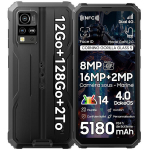 Telefon Blackview BV4800 Pro 4/128GB 6.56" HD+ 13MP+5MP, 5180mAh vastupidav nutitelefon Android 14 4G Dual SIM NFC Must
