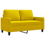 2-kohaline diivan，L&otilde;&otilde;gastusdiivan, kollane, 120 cm, samet CFE36282