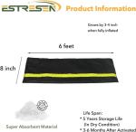 Estresen 6 tk 180 x 20 cm liivakottide komplekt &uuml;leujutuste vastu, helkurribaga, veega aktiveeritavad &uuml;leujutust&otilde;kked v&auml;lisustele, &uuml;leujutuskaitse ustele, garaažidele ja keldritele