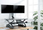 Monitori hoidja Maclean Mc-854 2-suunaline monitori kinnitus laua kinnitus koos arvutilaua kinnitusega 17 kuni 27 tolli Vesa 75 x 75 100 x 100 kuni 8 kg (2 monitori jaoks)