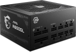 Toiteallikas Msi Mag A650gl toiteplokk, 650 W, 80 Plus Gold, t&auml;ielikult modulaarne, 120 mm Fdb ventilaator d&uuml;naamiliste kuullaagritega, Full-bridge Llc, must lame kaabel