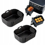 2x friteerimiskorvi k&uuml;psetusvoodrid silikoonpott ahjuvormid