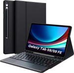 Earto klaviatuur Samsung Tab S9 Fe 10.9 tolli / Tab S9 11 tolli nutikas puuteplaat hoidik S Pen 2 Bt kanalit eemaldatav magnetiline klaviatuur Samsung Galaxy Tab S9/s9 Fe 2 Bt kanalile