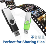 USB pulk Woooolken usb-m&auml;lupulk 2 gb, 10 tk, 2.0 m&auml;lupulk p&ouml;&ouml;ratava mehhanismiga, metallist andmesalvestus, usb-m&auml;lupulgad, 10 tk pakend (10 v&auml;rvi)