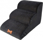 Natureact 3 astmega lemmikloomatrepp, koeratrepp v&auml;ikestele koertele, 39 cm k&otilde;rge, kassi koera kaldtee, diivan, voodiraam, pl&uuml;&uuml;sist kattega, eemaldatav, pestav, 60 (p) x 42 (l) x 39 (k) cm