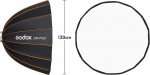 Godox Qr-p120 paraboolne softbox 120 cm hajuti bowens kinnitusega koos kandekotiga stuudiofotograafiale