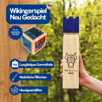 Frotzdesign&reg; Kubb Extreme &ndash; uus kuninglik sinine premium viikingim&auml;ng | kvaliteetne ja vastupidav &ndash; originaalne puidust v&auml;lim&auml;nguasi | n&uuml;&uuml;d koos Cube v&auml;lism&auml;ngudega lastele aiam&auml;nguasi lastele
