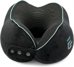 Flagshipper lennuki kaelapadi - t&auml;iskasvanute kaelapadi - kaelapadi autosse - reisipadi memory foam materjalist - pestav kitsa seljaosaga (sametiselt pehme ja hingav) - reguleeritav, hall