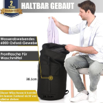 Pesukott Travel Dirty Laundry Xxl 115 liitrit Pesukott 2 polsterdatud &otilde;larihmaga Pesukott Travel Waterproof Pesukott Kokkupandav hoiukott Daypacks Duffel Bag Backpack