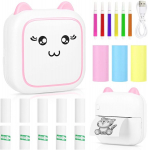 Comius Sharp mini printer nutitelefonile, bluetooth termoprinter, nutitelefoni printer, mobiiltelefoni printer koos sildipaberiga, v&auml;rvilise paberiga, pliiatsitega, kaasaskantav taskuprinter androidile, ios-ile