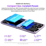 Telefon Blackview HERO 10 12/256GB 6.9" 4000mAh 108MP+32MP Android 13 4G Dual SIM GPS Face ID Lilla