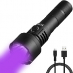 Tattu U2 Uv laetav taskulamp 395nm Black Light, 10w Black Light Led lamp Micro Usb laadimiskaabliga