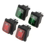 4 tk. L&uuml;litusl&uuml;litid 220 V Led indikaatoriga (punane/roheline)