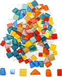 Nurila mosaiikkivid, v&auml;rvilised mosaiikkivid 200g, mosaiigi meisterdamiskomplekt lastele Crystal Freestone Full Mix kodu kaunistamiseks, pildiraamidele, lillepottidele, peeglitele ja k&auml;sit&ouml;&ouml;ks vannituppa (mix Color Series)