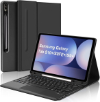 Wavata klaviatuur Samsung Galaxy Tab S10+ 2024/s9 Fe+/s9 Plus 12.4 tolli tahvelarvutile puuteplaadiga, &uuml;mbris klaviatuuriga Samsung Tab S10 Plusile, magnetiline eemaldatav, saksa Qwertz paigutus, must