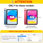 Fintie klaviatuuriga &uuml;mbris ipad 11 generation 2025 11 tolli, ipad 10 generation 2022 10.9 tolli jaoks, 7 v&auml;rvi valgustusega magnetiline eemaldatav klaviatuuri &uuml;mbris pliiatsi hoidjaga, must