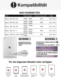 Jademall Ipad 9 &uuml;mbris klaviatuuriga, 10.2 tolline &uuml;mbris klaviatuuriga Ipad 9/8/7 p&otilde;lvkonnale 2021/2020/2018, magnetiline Qwertz Bluetooth, must