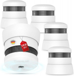 Cavius suitsuandur x5 10-aastase garantiiga ja sisseehitatud 10-aastase liitiumakuga, mudel 2007, maailma v&auml;ikseim suitsuandur