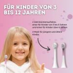 Pixiedent elektriline hambahari lastele, sonic ultraheli hambahari 2 asendusharjaga, 2 režiimi, taimer, pehmed harjased, laste hambahari alates 3+ ja 6+