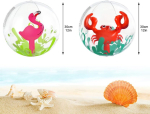 T&auml;ispuhutavad veepallid 2 tk. komplekt: Flamingo ja krabi