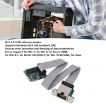 M.2a E kuni Rtl8111h gigabitine ethernet kaart M.2 2.5g ethernet v&otilde;rgukaart 2.5g/1g/100m &uuml;he pordiga Rj45 lauaarvutile 7, 8, 10, 11, linuxi jaoks, #411