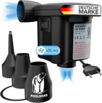 Poolbear 2-in-1 elektriline &otilde;hupump 12 V elektrilised &otilde;hupumbad basseinile, &otilde;hkmadratsile, t&auml;ispuhutavale paadile ja basseinimadratsile, elektriline &otilde;hupump 3 otsikuga